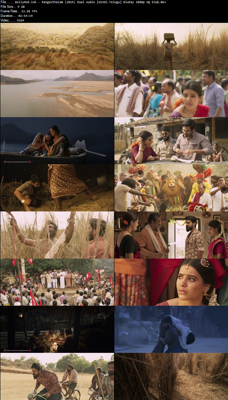 BollyMod.Net - Rangasthalam (2019) Dual Audio [Hindi-Telugu] BluRay 1080p HQ ESub